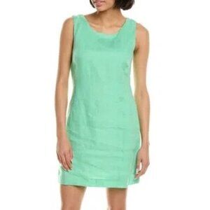 HiHo BVI Tropical Green Ginnie Linen Shift Dress XL